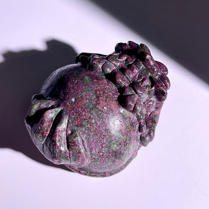 B420◇１点物◇ルビーインゾイサイト  竜亀◇81×70×50mm◇天然石・鉱物・パワーストーン