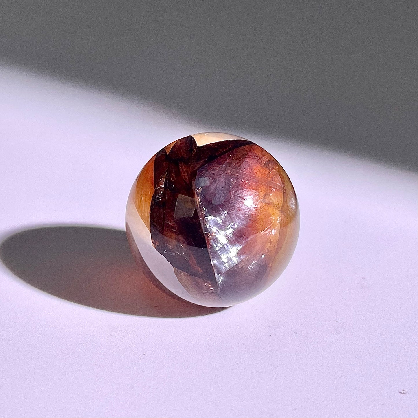 B421◇１点物◇ヘマタイトクォーツ  ボール◇20×20×20mm◇天然石・鉱物・パワーストーン