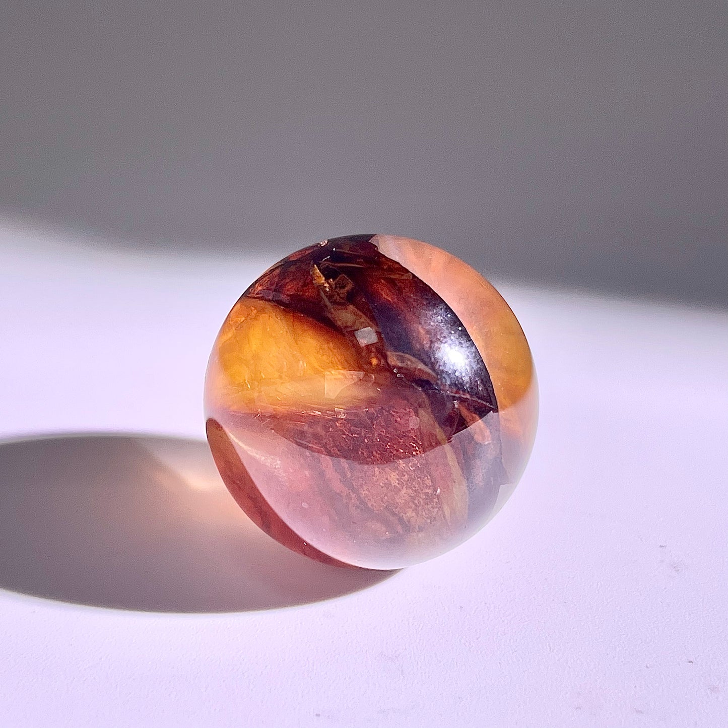 B421◇１点物◇ヘマタイトクォーツ  ボール◇20×20×20mm◇天然石・鉱物・パワーストーン