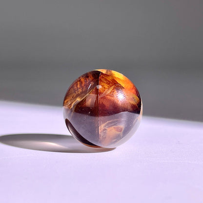B422◇１点物◇ヘマタイトクォーツ  ボール◇22×22×22mm◇天然石・鉱物・パワーストーン