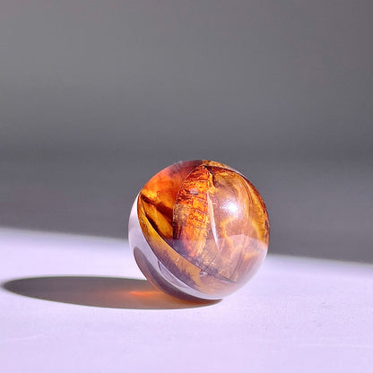 B422◇１点物◇ヘマタイトクォーツ  ボール◇22×22×22mm◇天然石・鉱物・パワーストーン