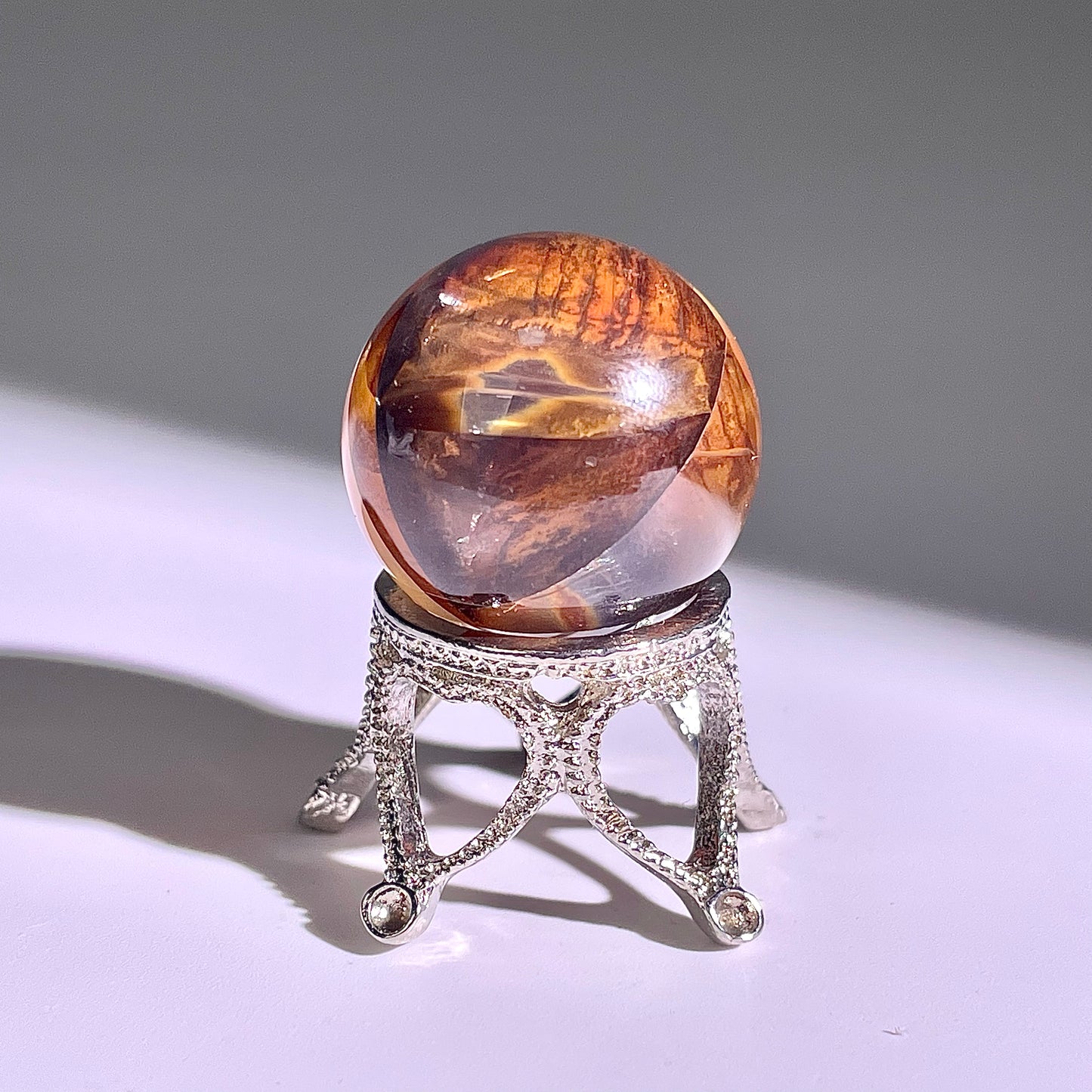 B422◇１点物◇ヘマタイトクォーツ  ボール◇22×22×22mm◇天然石・鉱物・パワーストーン