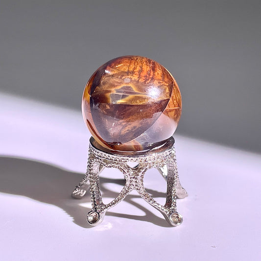 B422◇１点物◇ヘマタイトクォーツ  ボール◇22×22×22mm◇天然石・鉱物・パワーストーン
