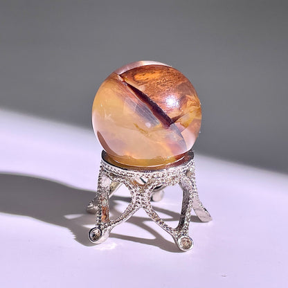 B422◇１点物◇ヘマタイトクォーツ  ボール◇22×22×22mm◇天然石・鉱物・パワーストーン