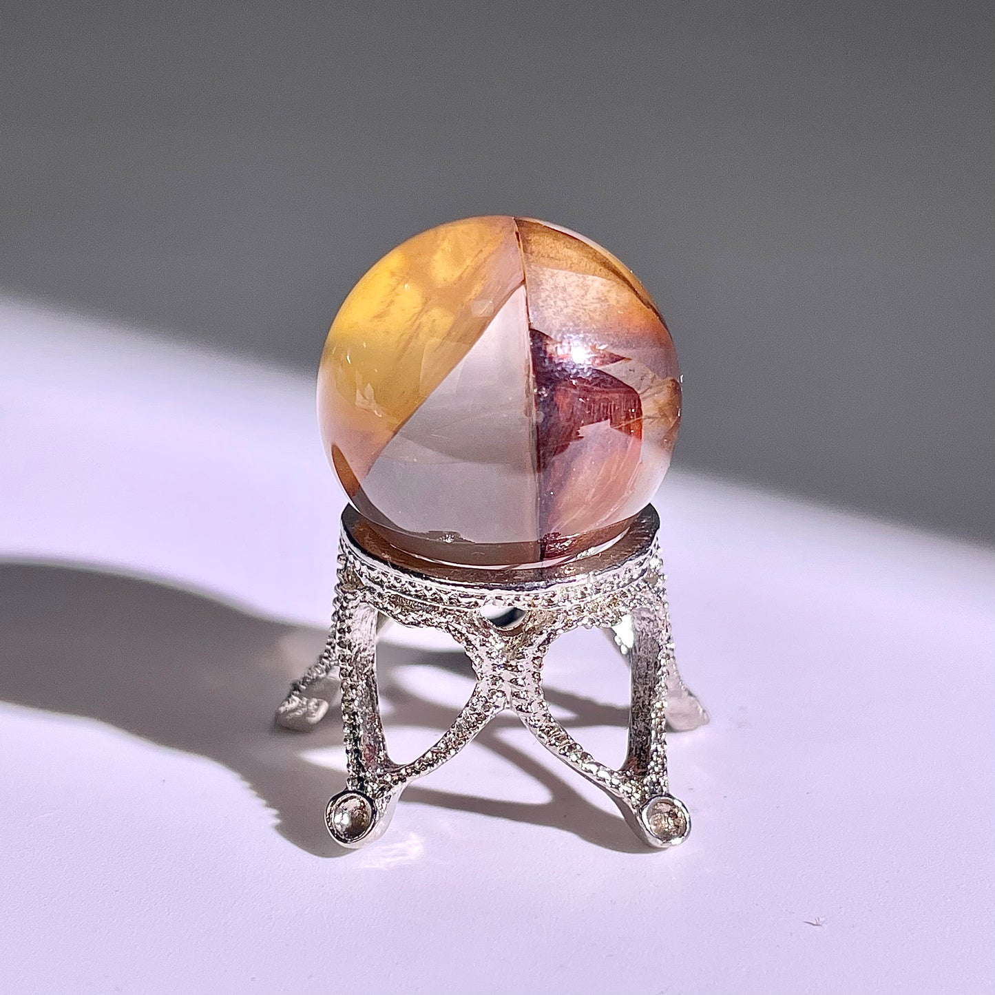 B423◇１点物◇ヘマタイトクォーツ  ボール◇21×21×21mm◇天然石・鉱物・パワーストーン
