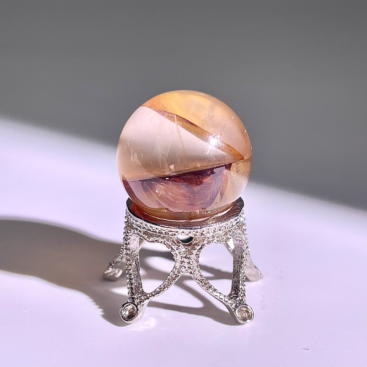 B423◇１点物◇ヘマタイトクォーツ  ボール◇21×21×21mm◇天然石・鉱物・パワーストーン