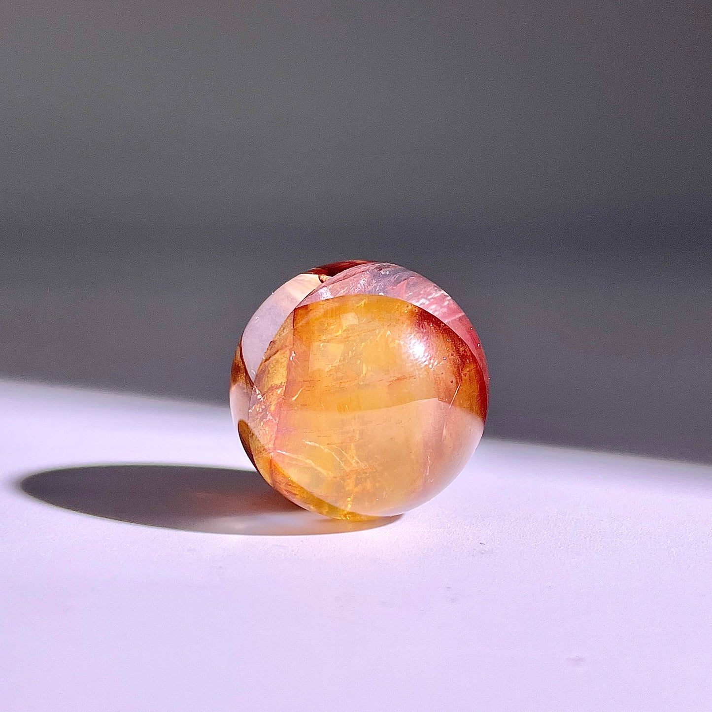 B423◇１点物◇ヘマタイトクォーツ  ボール◇21×21×21mm◇天然石・鉱物・パワーストーン