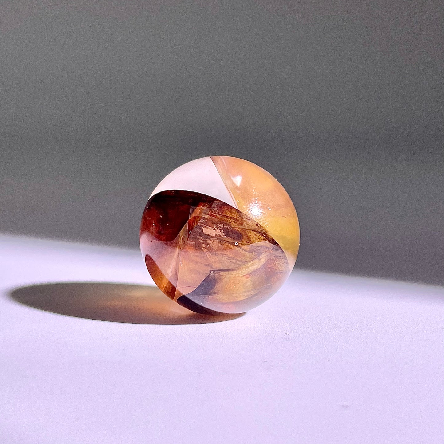 B423◇１点物◇ヘマタイトクォーツ  ボール◇21×21×21mm◇天然石・鉱物・パワーストーン