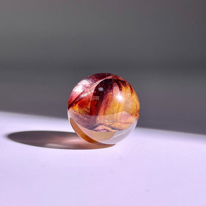 B423◇１点物◇ヘマタイトクォーツ  ボール◇21×21×21mm◇天然石・鉱物・パワーストーン