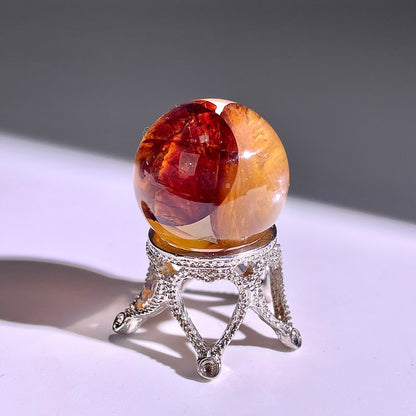 B424◇１点物◇ヘマタイトクォーツ  ボール◇22×22×22mm◇天然石・鉱物・パワーストーン