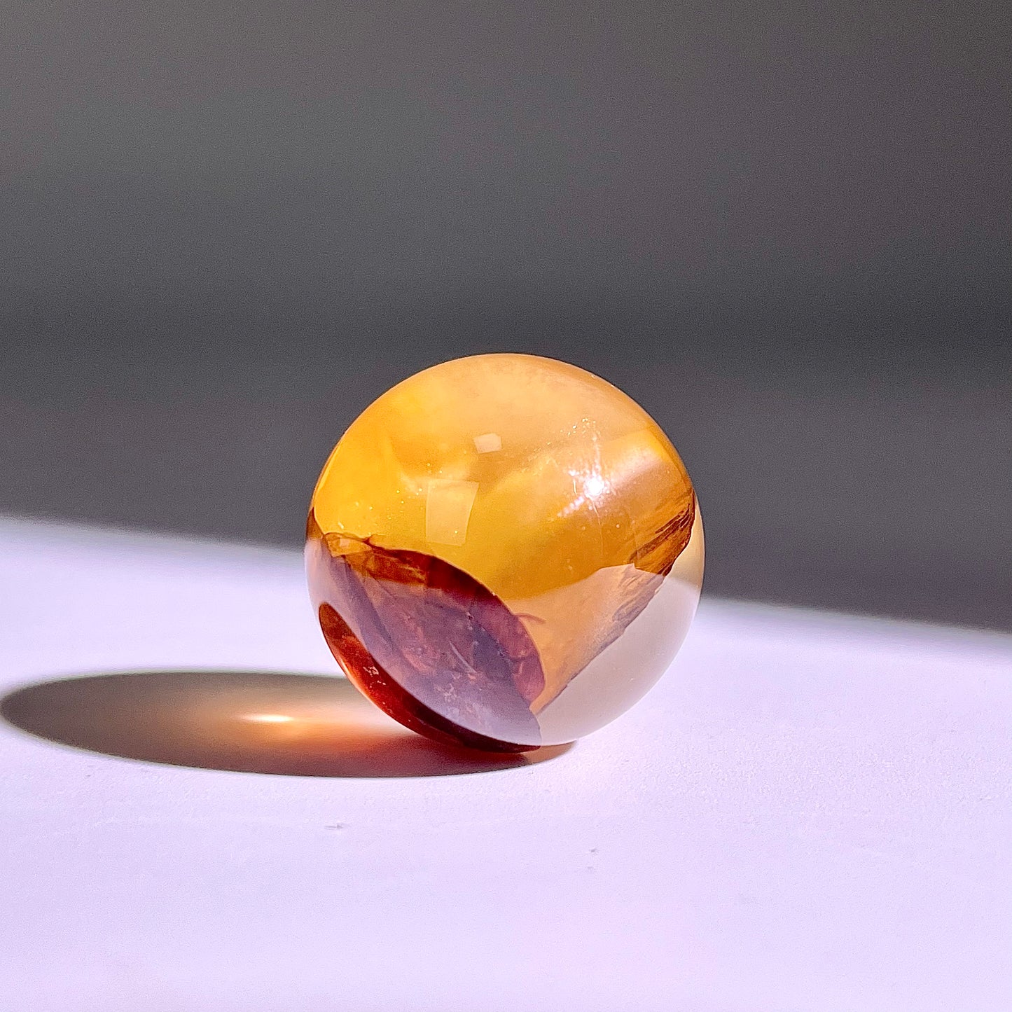 B424◇１点物◇ヘマタイトクォーツ  ボール◇22×22×22mm◇天然石・鉱物・パワーストーン