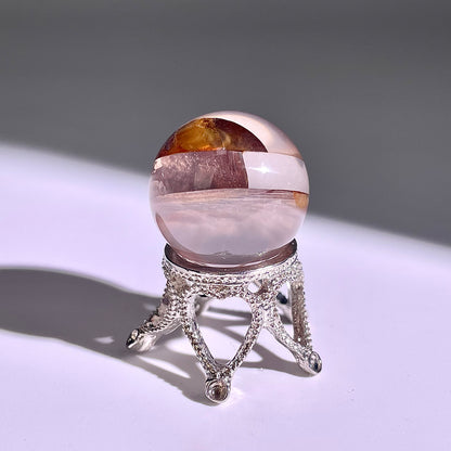 B425◇１点物◇ヘマタイトクォーツ  ボール◇22×22×22mm◇天然石・鉱物・パワーストーン