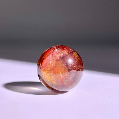 B425◇１点物◇ヘマタイトクォーツ  ボール◇22×22×22mm◇天然石・鉱物・パワーストーン
