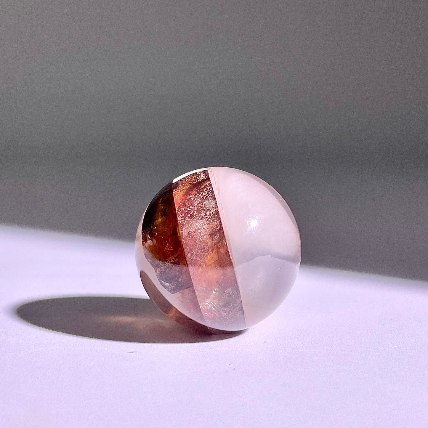B425◇１点物◇ヘマタイトクォーツ  ボール◇22×22×22mm◇天然石・鉱物・パワーストーン