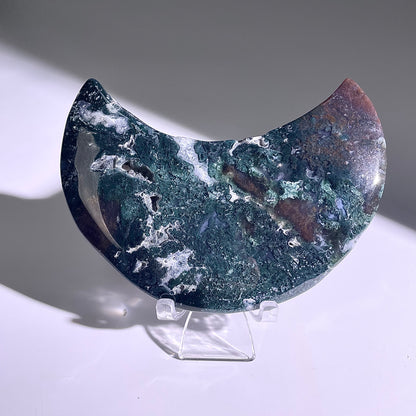 B427◇１点物◇モスアゲート  ムーン◇121×63×18mm◇天然石・鉱物・パワーストーン