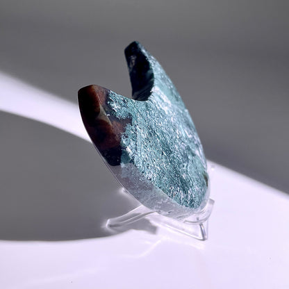 B427◇１点物◇モスアゲート  ムーン◇121×63×18mm◇天然石・鉱物・パワーストーン