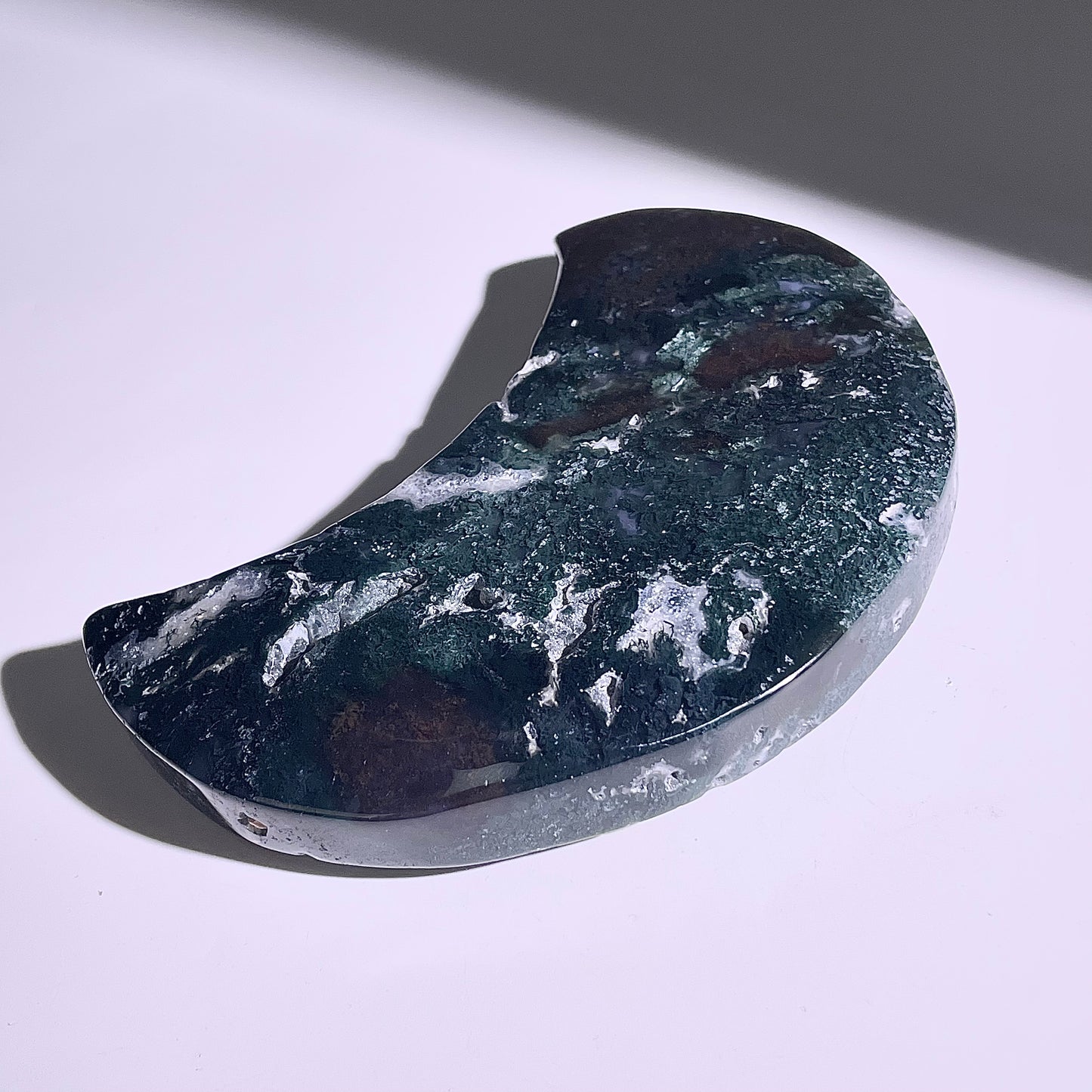 B427◇１点物◇モスアゲート  ムーン◇121×63×18mm◇天然石・鉱物・パワーストーン