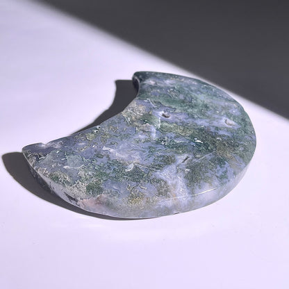 B428◇１点物◇モスアゲート  ムーン◇120×68×17mm◇天然石・鉱物・パワーストーン
