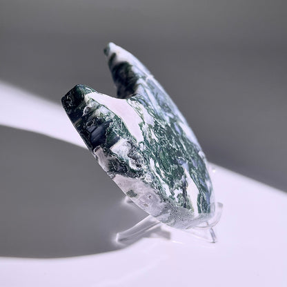 B429◇１点物◇モスアゲート  ムーン◇121×73×19mm◇天然石・鉱物・パワーストーン