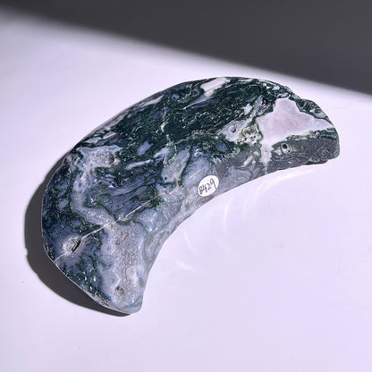 B429◇１点物◇モスアゲート  ムーン◇121×73×19mm◇天然石・鉱物・パワーストーン