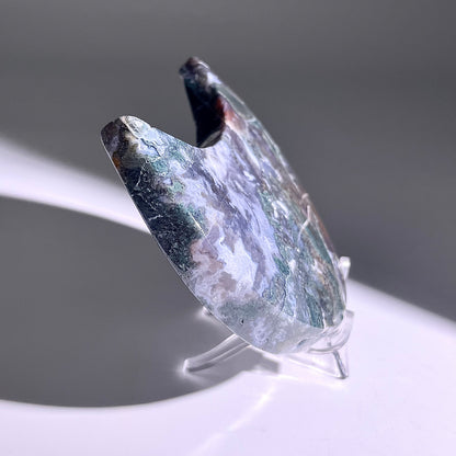 B431◇１点物◇モスアゲート  ムーン◇120×70×17mm◇天然石・鉱物・パワーストーン