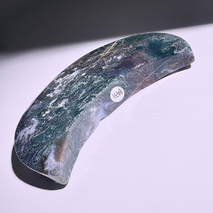 B431◇１点物◇モスアゲート  ムーン◇120×70×17mm◇天然石・鉱物・パワーストーン