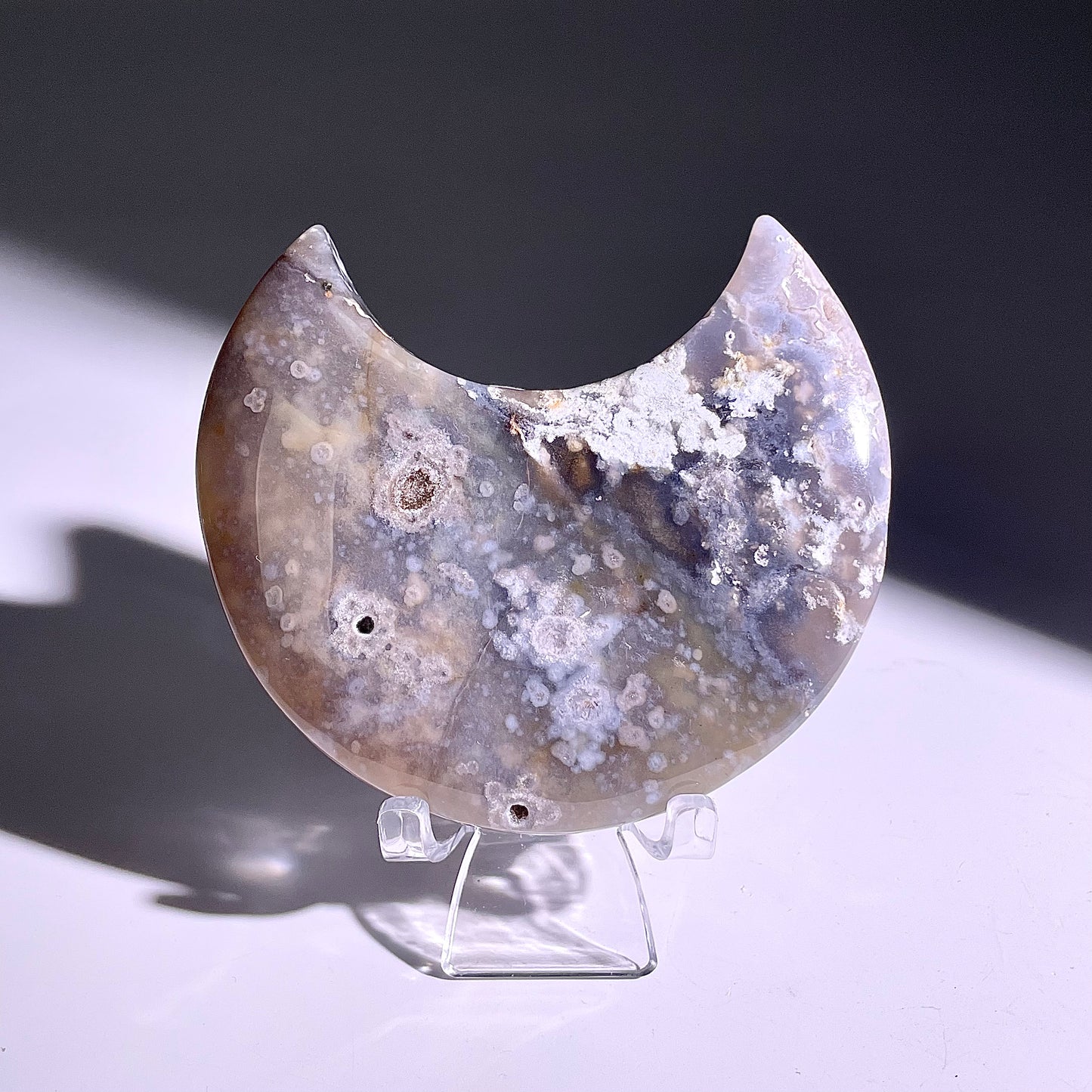 B433◇１点物◇モスアゲート  ムーン◇93×60×25mm◇天然石・鉱物・パワーストーン