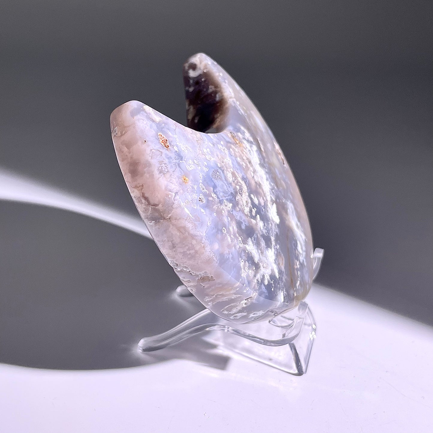 B433◇１点物◇モスアゲート  ムーン◇93×60×25mm◇天然石・鉱物・パワーストーン