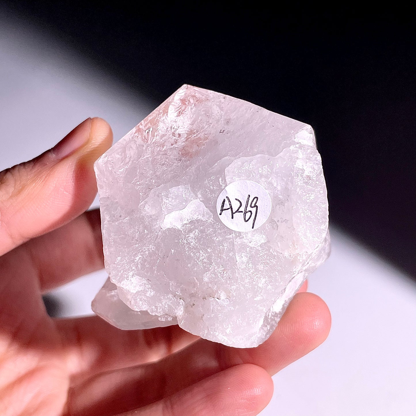 A269◇１点物◇ヒマラヤのホワイトクォーツ◇72×51×51mm◇天然石・鉱物・パワーストーン