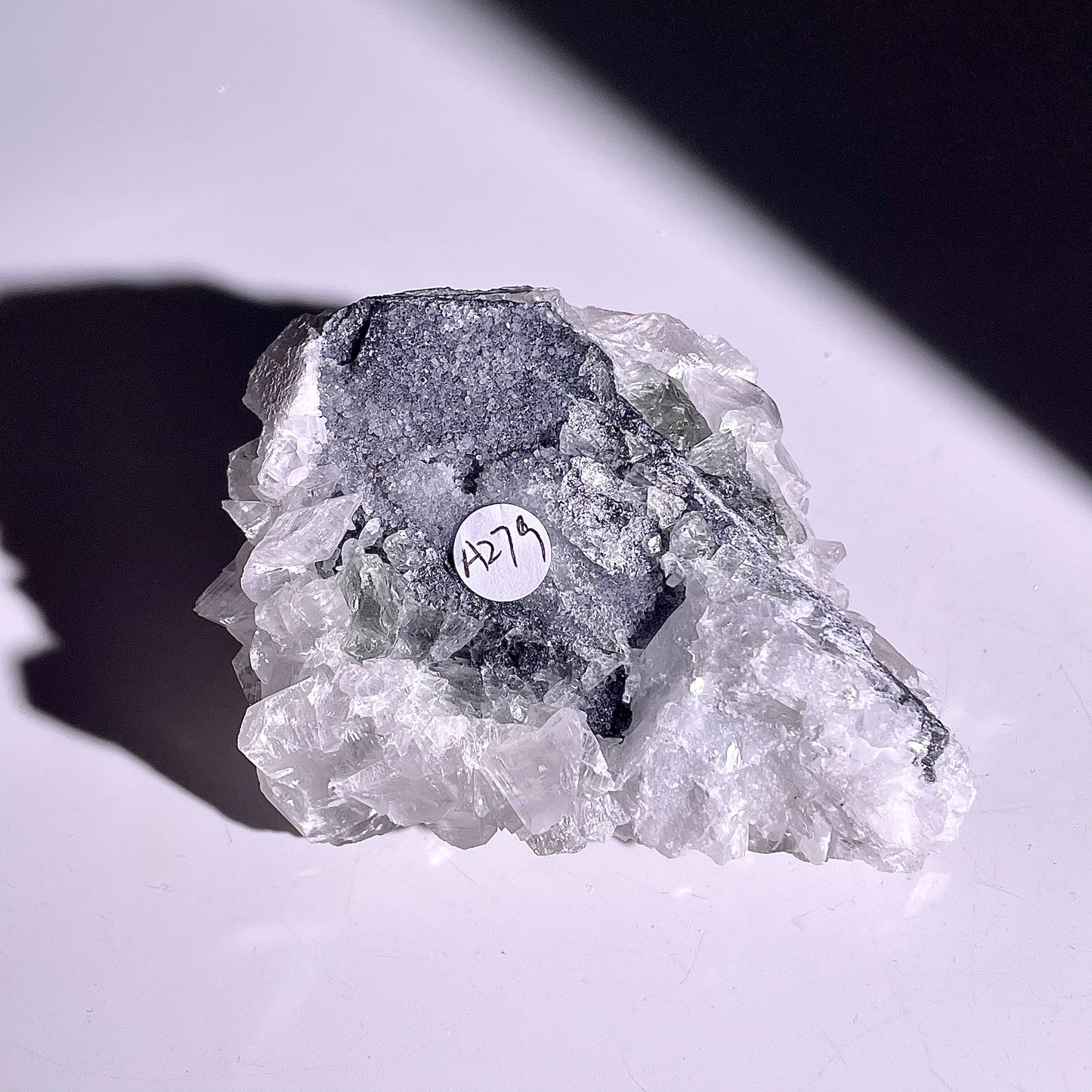 A279◇１点物◇方解石と閃亜鉛鉱の共生◇88×68×42mm◇天然石・鉱物・パワーストーン