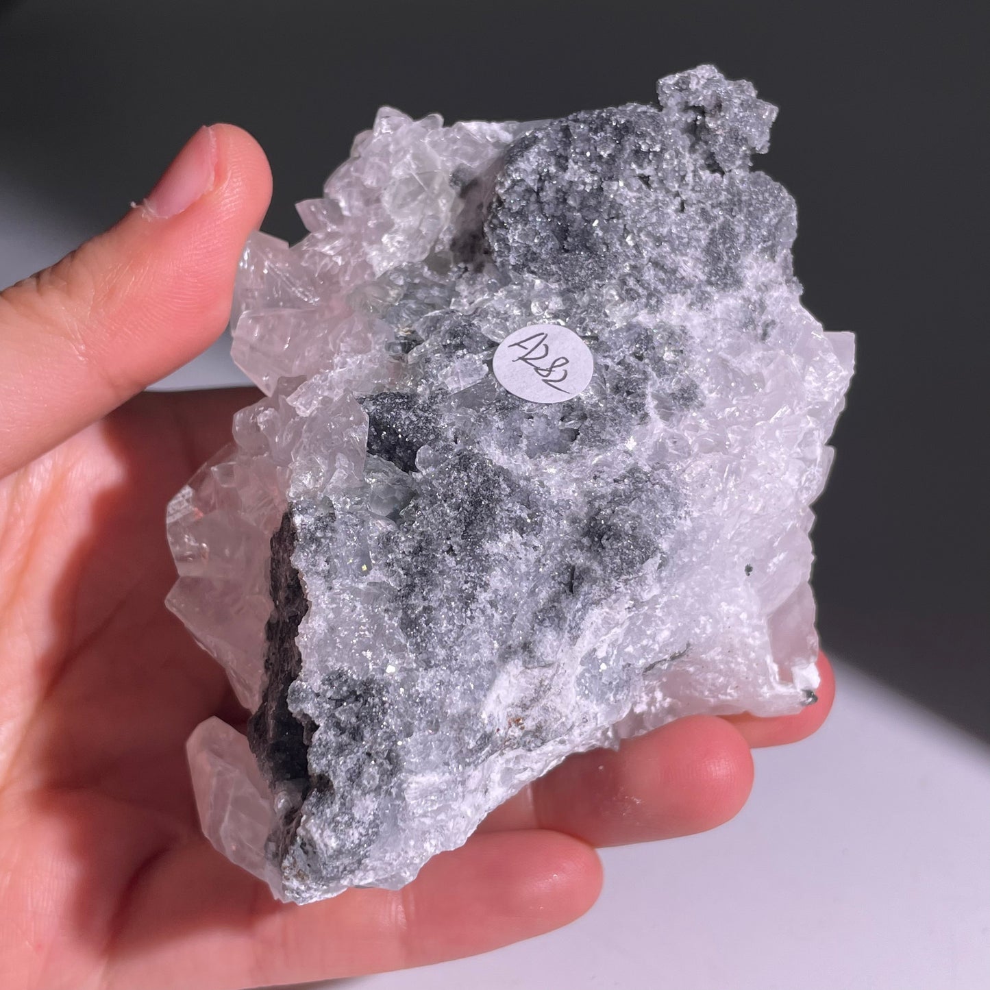 A282◇１点物◇方解石と閃亜鉛鉱の共生◇96×78×43mm◇天然石・鉱物・パワーストーン