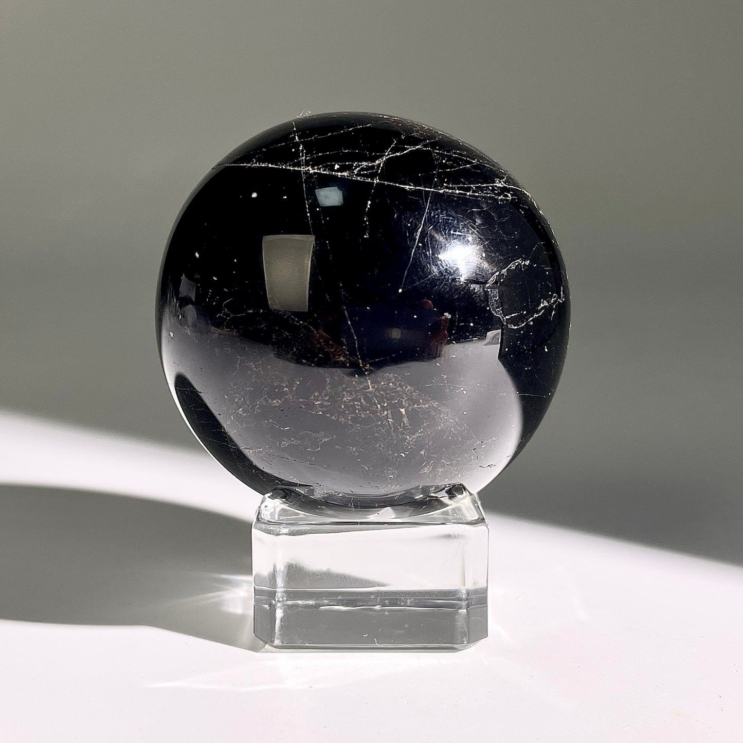 B457◇１点物◇ブラックトルマリン ボール◇53×53×53mm◇天然石・鉱物・パワーストーン