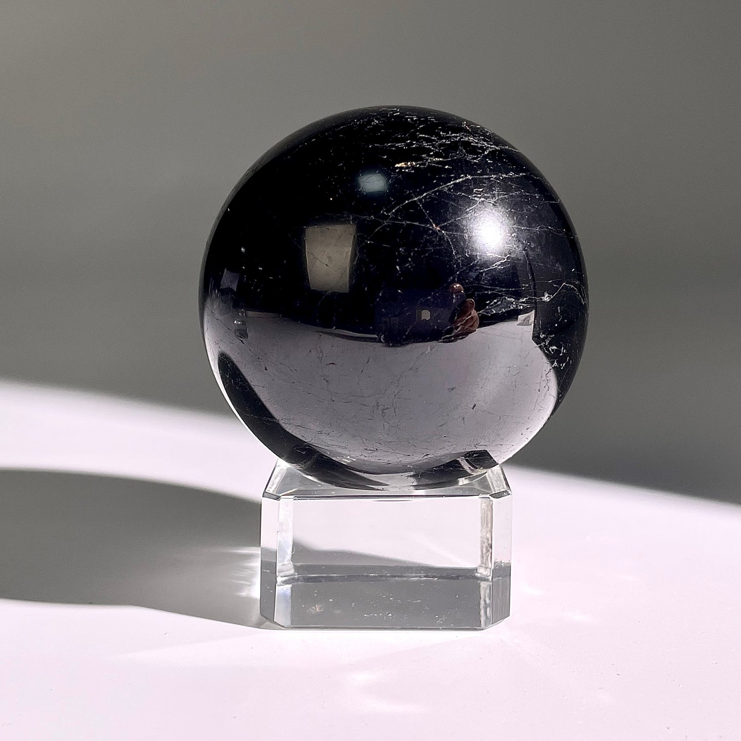 B460◇１点物◇ブラックトルマリン ボール◇56×56×56mm◇天然石・鉱物・パワーストーン