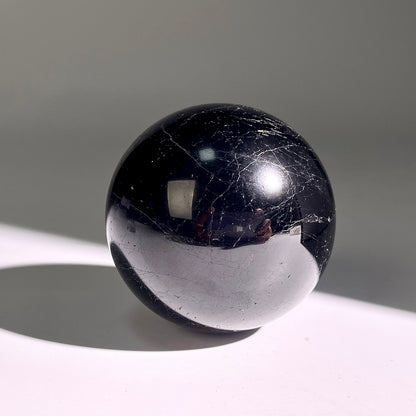 B460◇１点物◇ブラックトルマリン ボール◇56×56×56mm◇天然石・鉱物・パワーストーン