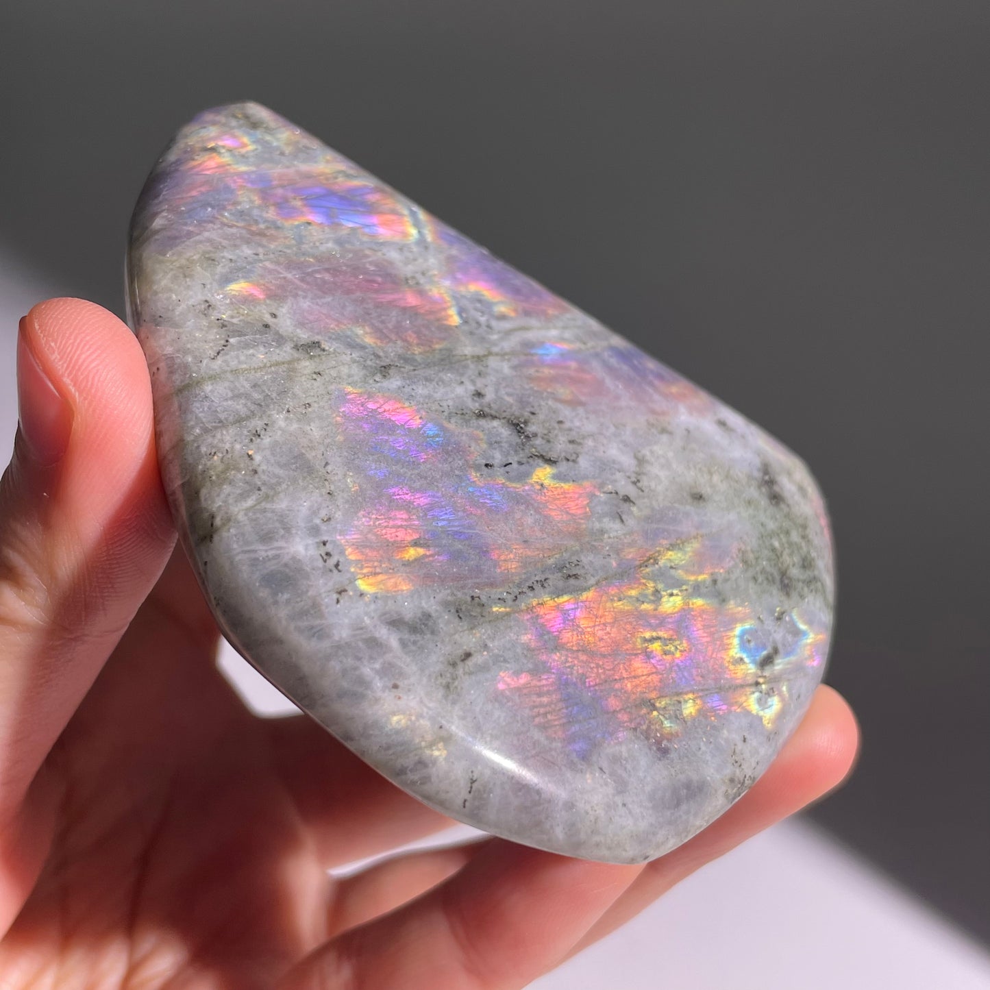 A342◇１点物◇ラブラドライト 原石◇84×63×34mm◇天然石・鉱物・パワーストーン