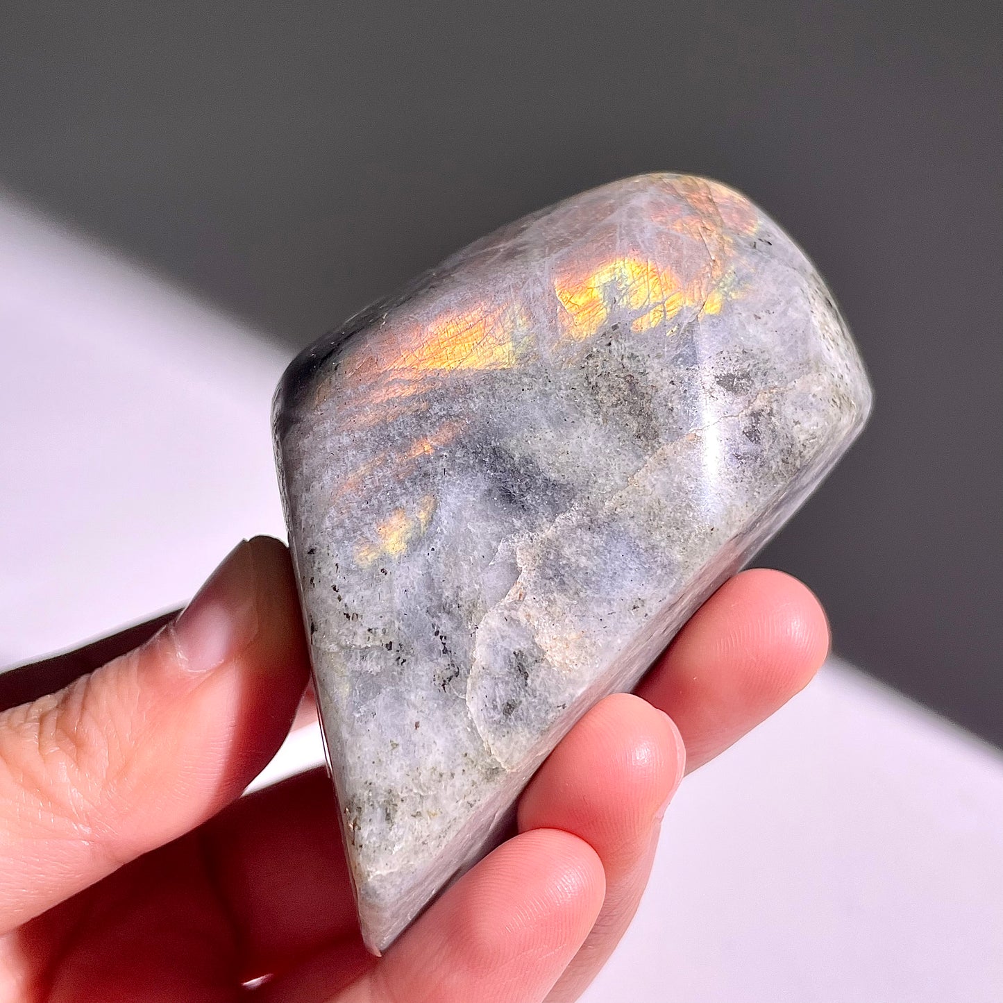 A347◇１点物◇ラブラドライト 原石◇69×55×29mm◇天然石・鉱物・パワーストーン