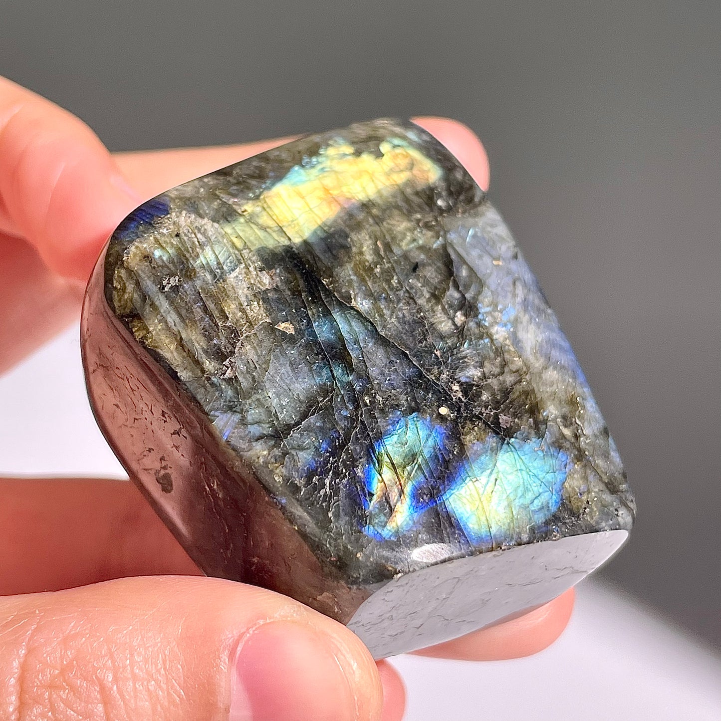 A348◇１点物◇ラブラドライト 原石◇53×48×27mm◇天然石・鉱物・パワーストーン