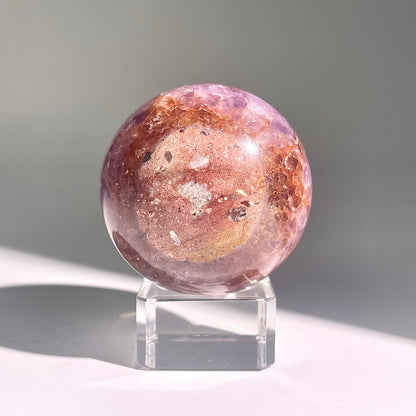 B477◇１点物◇アメジストのアゲート ボール◇55×55×55mm◇天然石・鉱物・パワーストーン