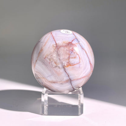 B477◇１点物◇アメジストのアゲート ボール◇55×55×55mm◇天然石・鉱物・パワーストーン