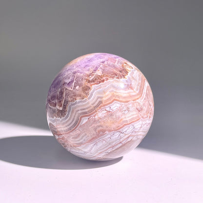 B483◇１点物◇アメジストのアゲート ボール◇65×65×65mm◇天然石・鉱物・パワーストーン