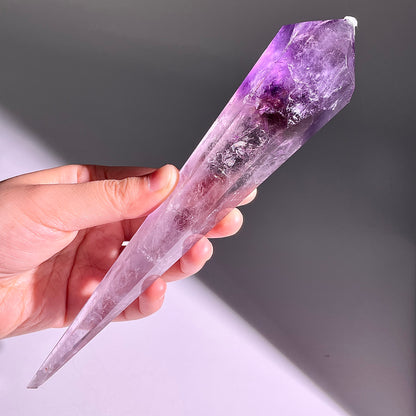 B532◇１点物◇アメジスト サセプター◇205×40×28mm◇天然石・鉱物・パワーストーン