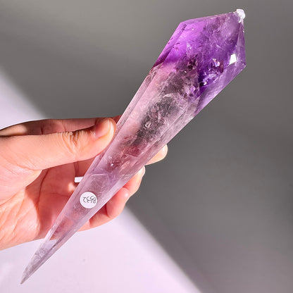 B532◇１点物◇アメジスト サセプター◇205×40×28mm◇天然石・鉱物・パワーストーン