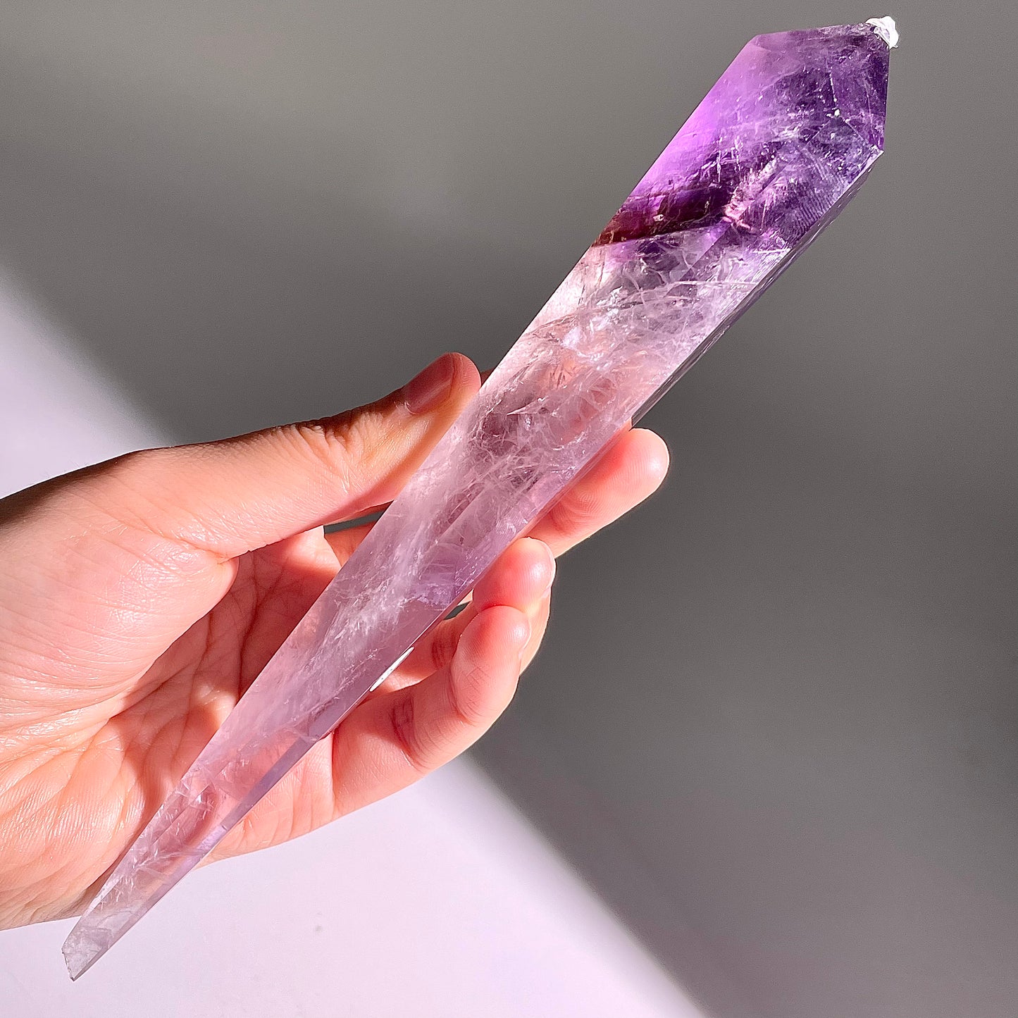 B532◇１点物◇アメジスト サセプター◇205×40×28mm◇天然石・鉱物・パワーストーン