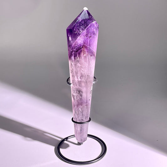 B535◇１点物◇アメジスト サセプター◇209×48×34mm◇天然石・鉱物・パワーストーン