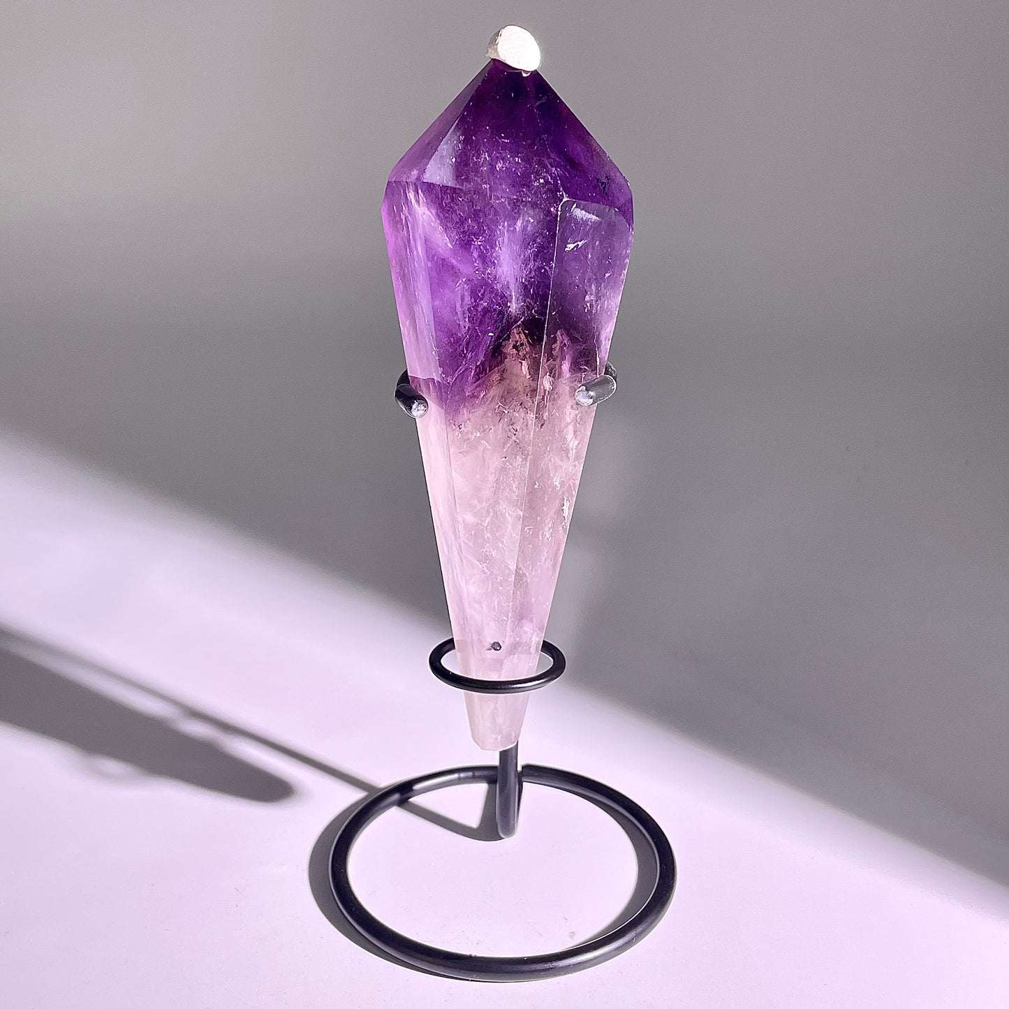 B536◇１点物◇アメジスト サセプター◇156×46×50mm◇天然石・鉱物・パワーストーン