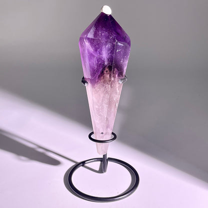 B536◇１点物◇アメジスト サセプター◇156×46×50mm◇天然石・鉱物・パワーストーン