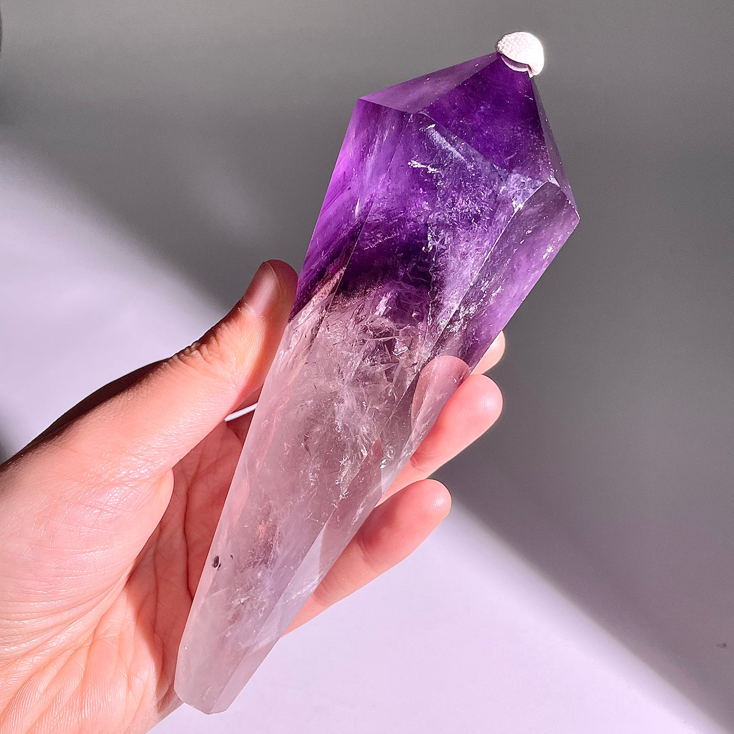 B536◇１点物◇アメジスト サセプター◇156×46×50mm◇天然石・鉱物・パワーストーン