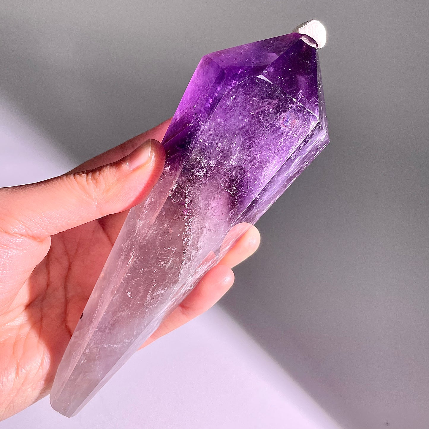 B536◇１点物◇アメジスト サセプター◇156×46×50mm◇天然石・鉱物・パワーストーン