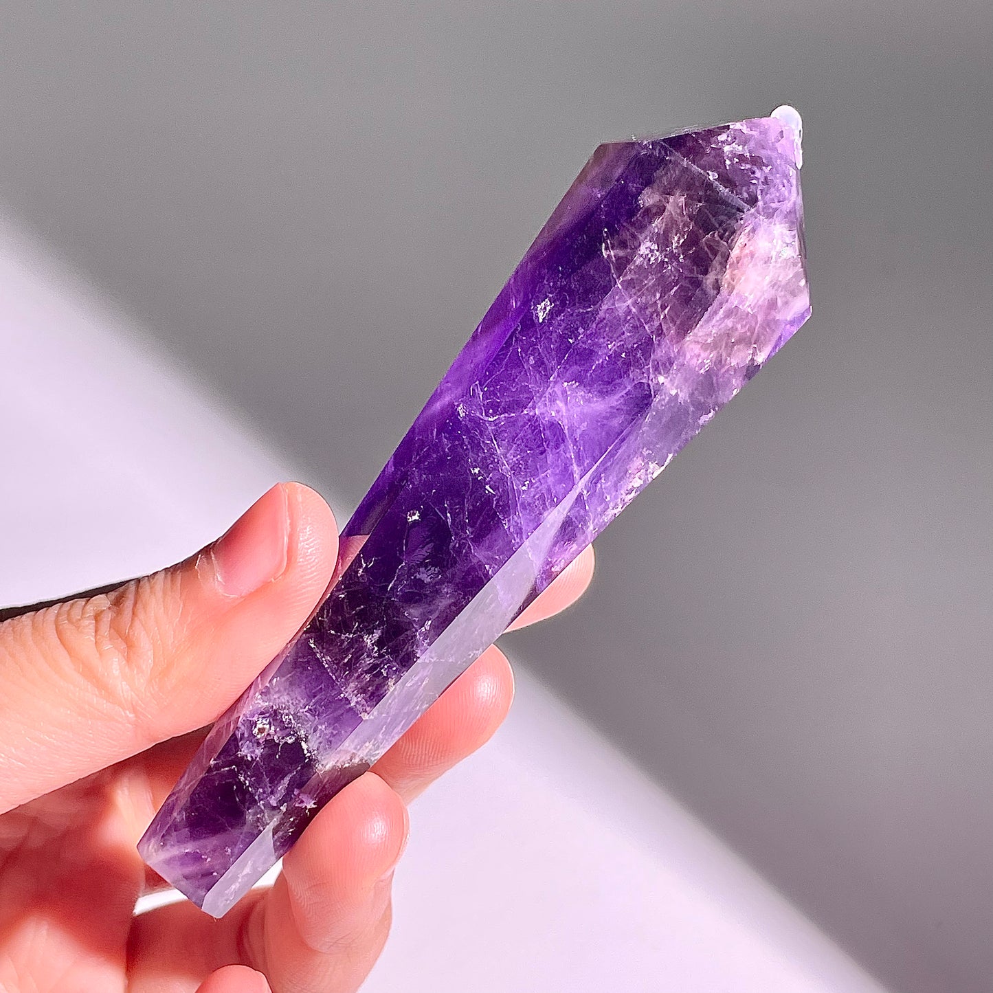 B587◇１点物◇アメジスト  サセプター◇102×28×20mm◇天然石・鉱物・パワーストーン