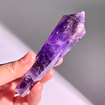 B587◇１点物◇アメジスト  サセプター◇102×28×20mm◇天然石・鉱物・パワーストーン